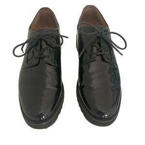 Franco Sarto Women's Shoes Shiny Black Conroe Loafer Size 8M